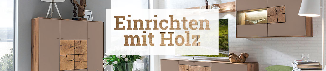 Einrichten mit Holz