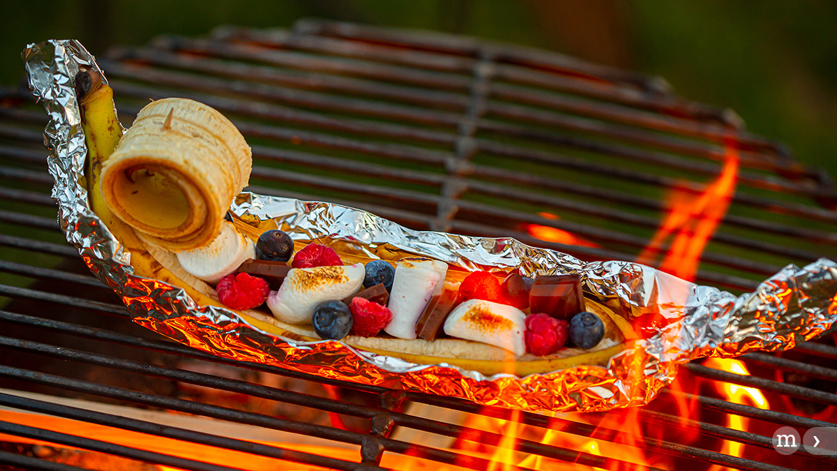 Banane auf dem Grill
