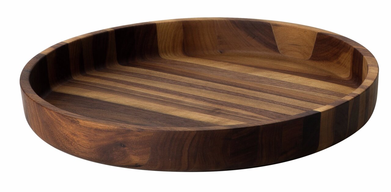 Continenta Schale D.38cm Walnuss, Walnuss, Holz