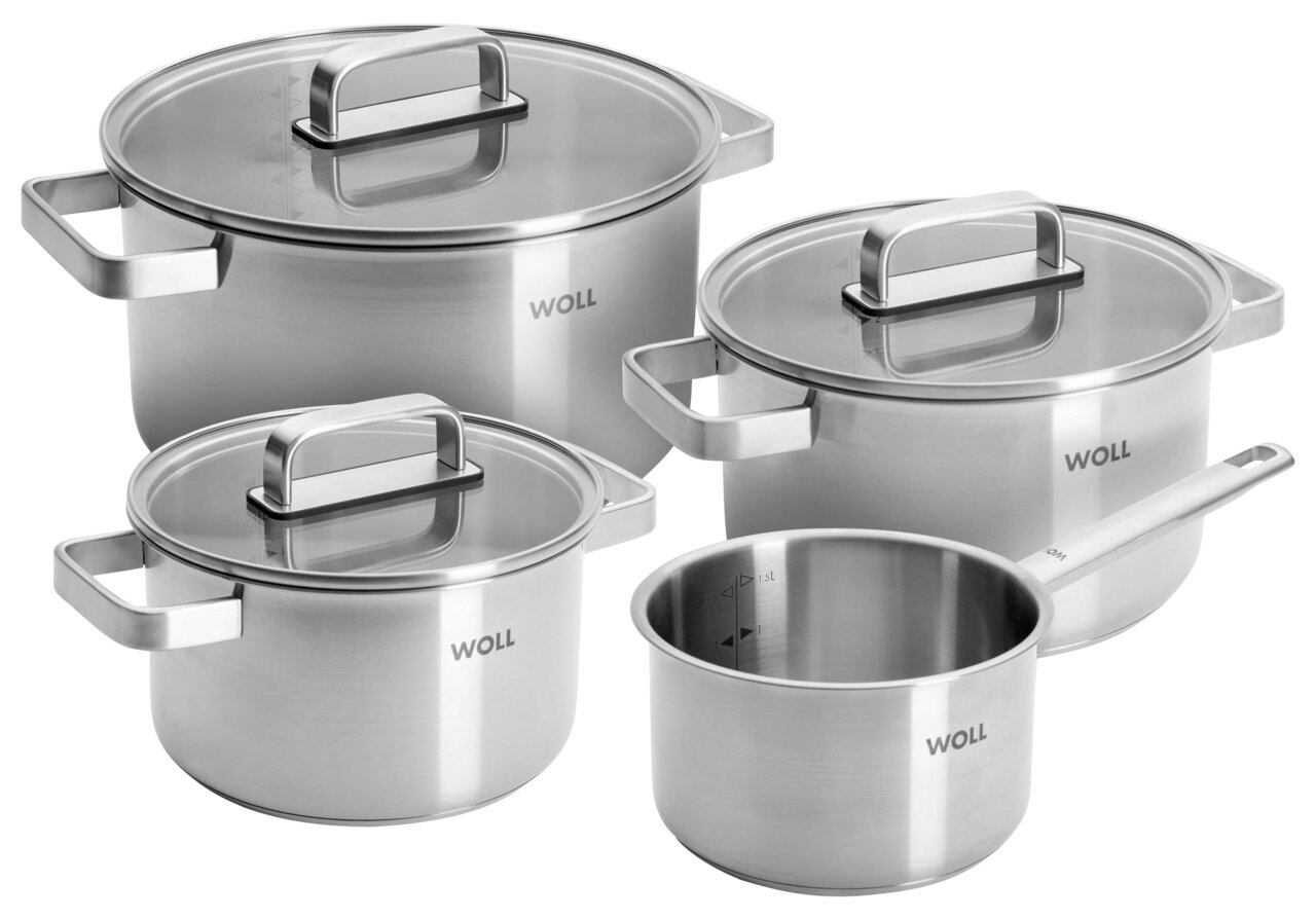Woll Topfset 7-tlg. STEEL, silber, Edelstahl