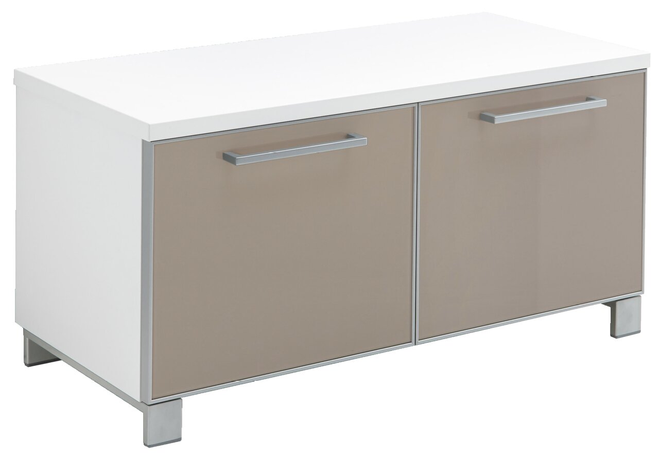VOSS Garderobenbank SANTINA, taupe, Holznachbildung Image