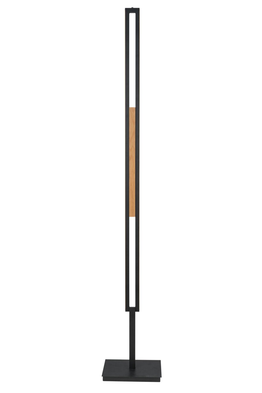 Dieter Knoll LED- Stehleuchte STEHLEUCHTE, schwarz, Holz