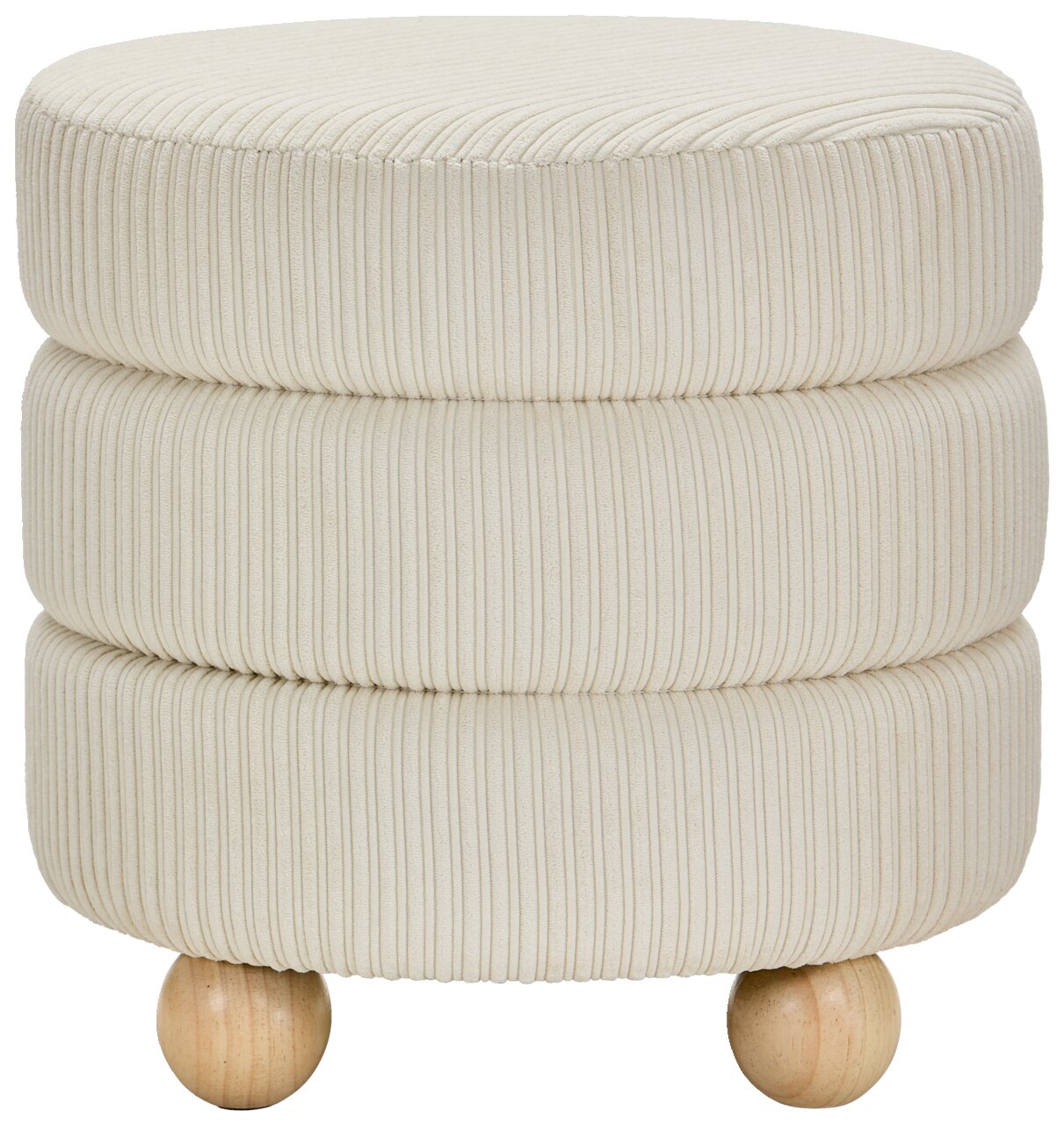 XORA Hocker MOLLY, creme, Samt