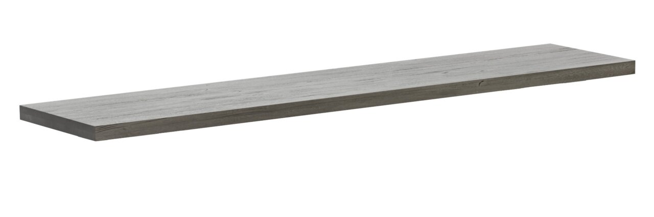Waldwelt Bankplatte, grau, Holz Image
