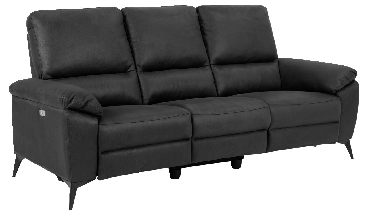 Osca Sofa 3-Sitzer RANA, grau, Microfaser