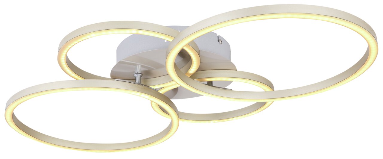 Globo Lighting Deckenleuchte Nickel matt, silber, Nickel matt