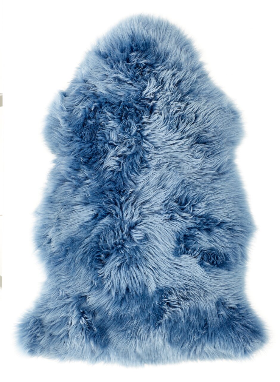 Luxor living Schaffell FELLE, blau, Wolle