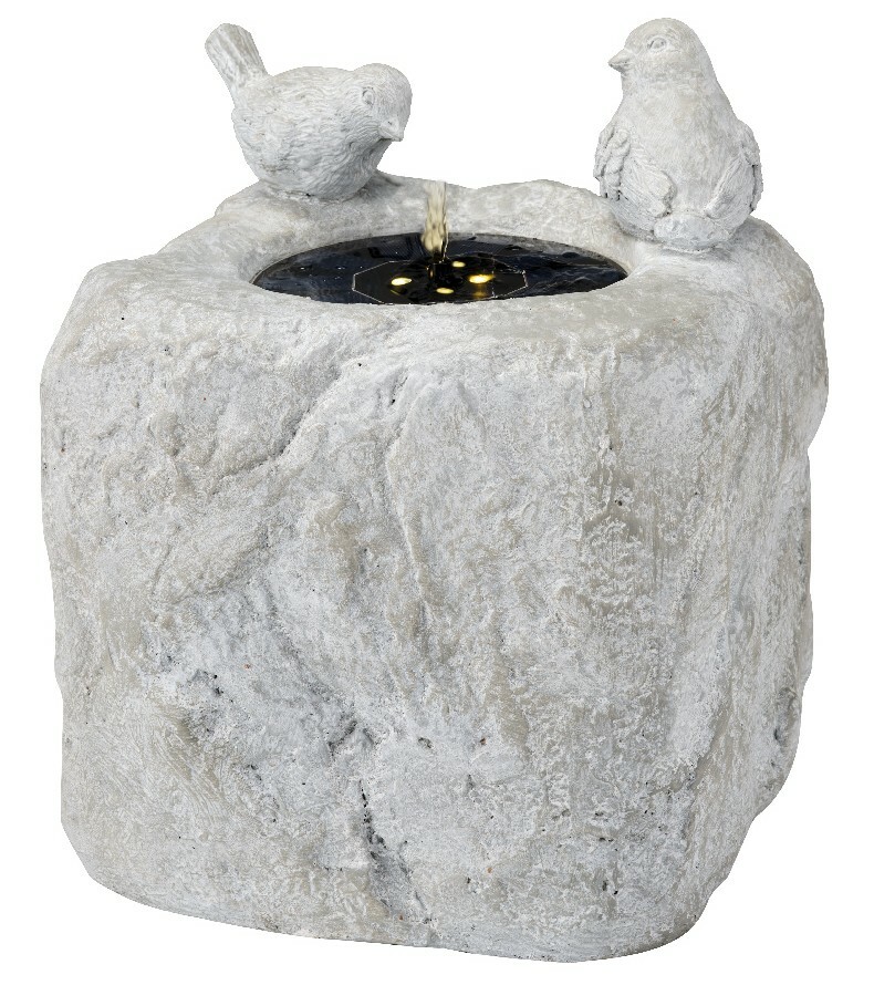 Lumineo Brunnen Vogeltränke, Polyresin