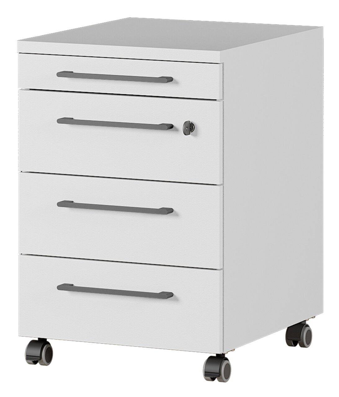 XORA Rollcontainer LEGEND II, Hellgrau, Holznachbildung Image