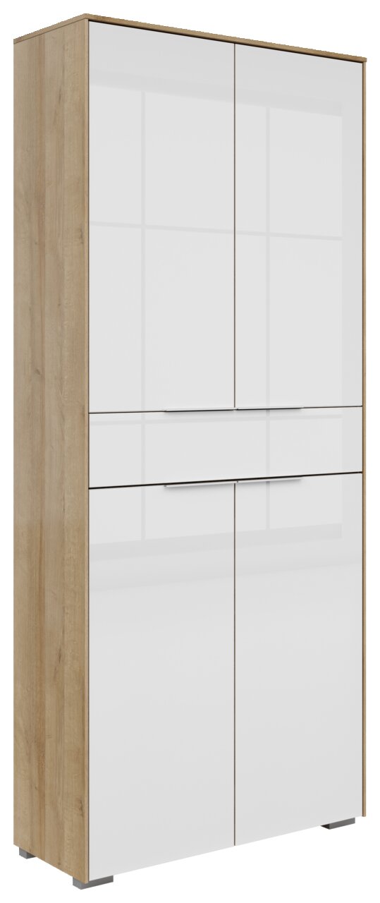 Voleo Aktenschrank 4-türig NEVADA, Riviera Eiche, Holznachbildung Image