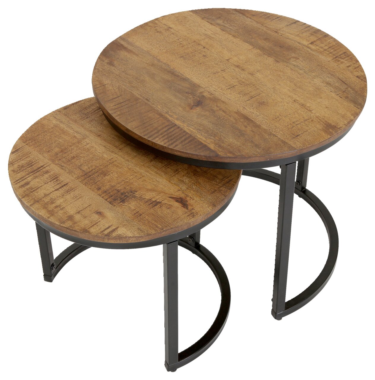 Z2 Beistelltisch 2er-Set BARNEY, mango, Massivholz Image