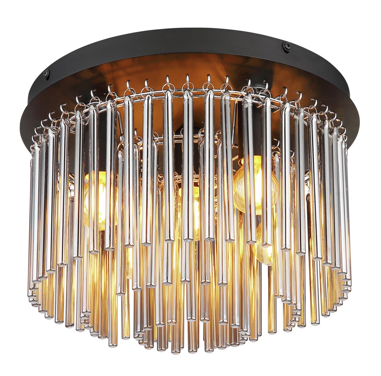 Globo Lighting Deckenleuchte GORLEY, schwarz, Metall Image