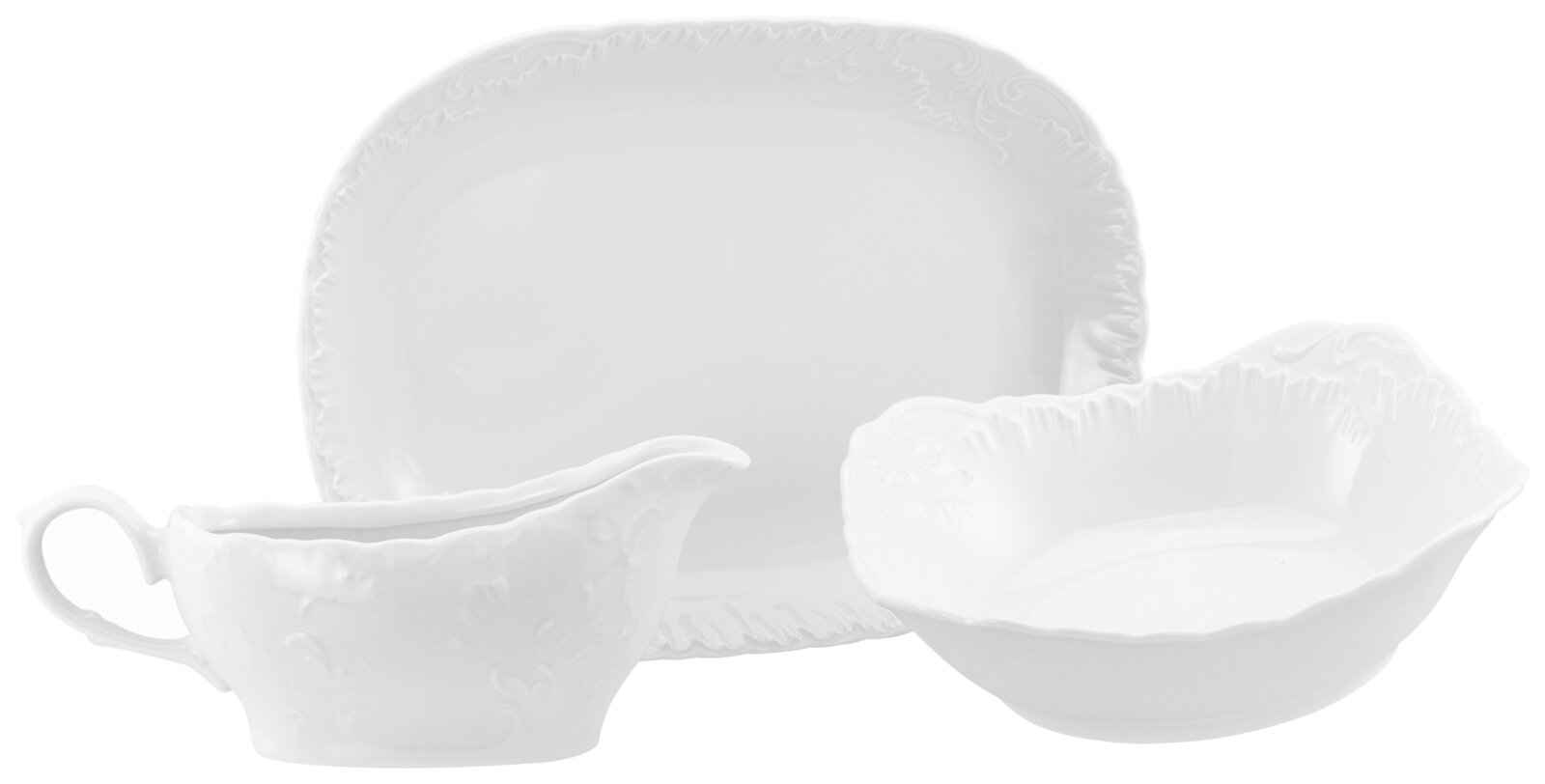 Creatable Servierset 3-tlg ROKOKO, Porzellan