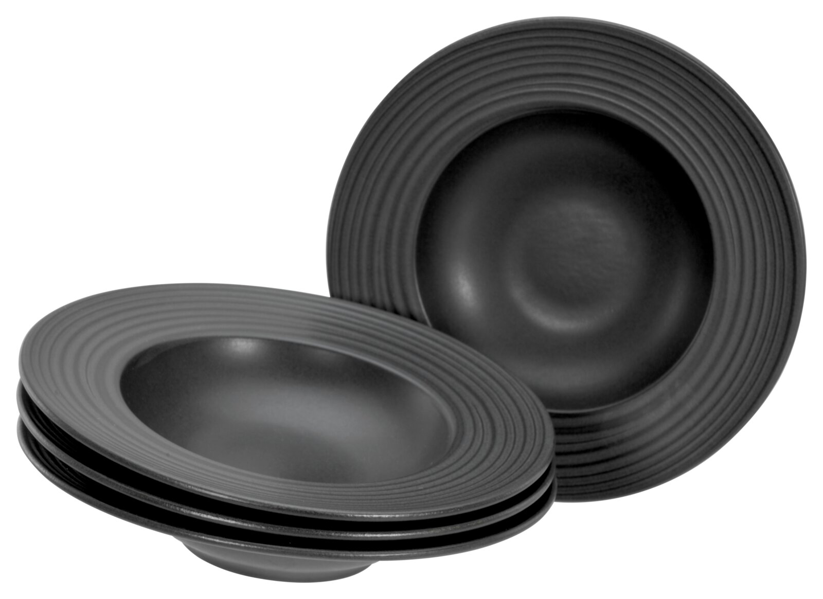 Creatable Pastateller 4-tlg LAVA STONE, schwarz, Steinzeug Image