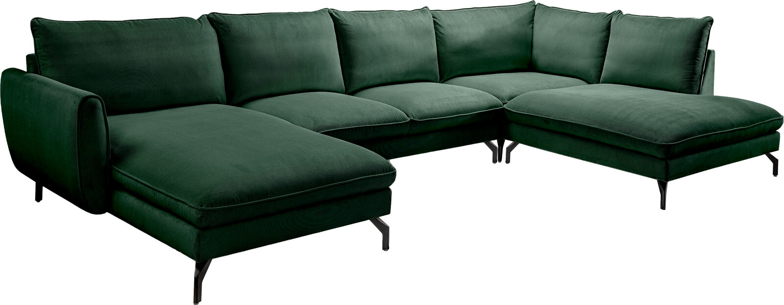 MID.YOU Wohnlandschaft TOTONTO, grün, Polyester