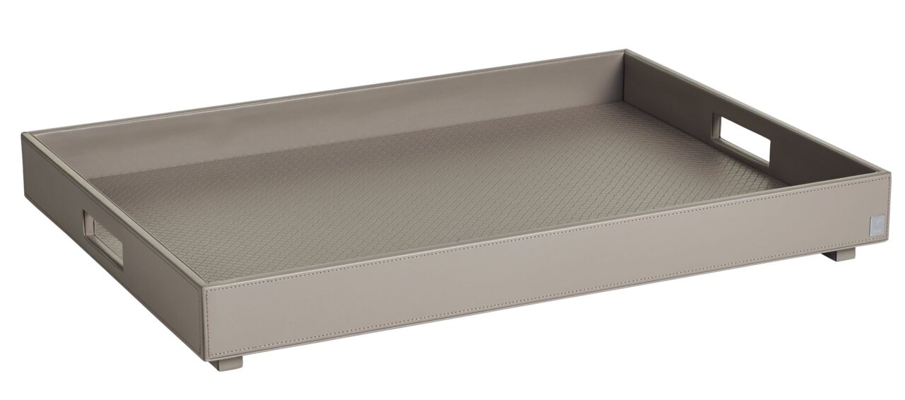 JOOP! Tablett XL DINING GLAMOUR, grau, Kunstleder Image
