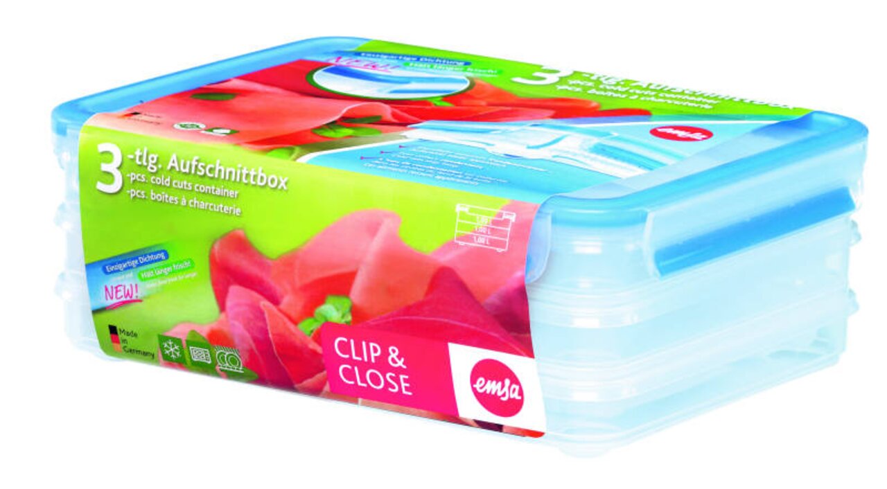 Emsa Aufschnittbox CLIP & CLOSE 1 L