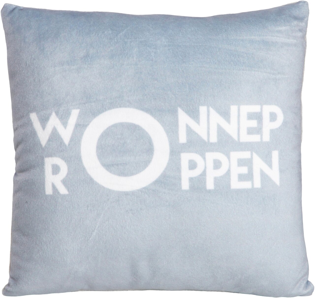 Stuco Sprüche Dekokissen WONNEPROPPEN, Hellblau, Polyester