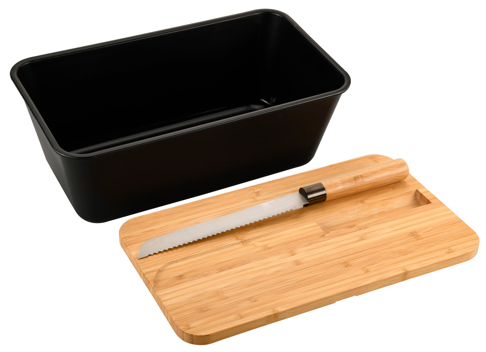 Kesper Brotbox inkl. Messer, Bambus