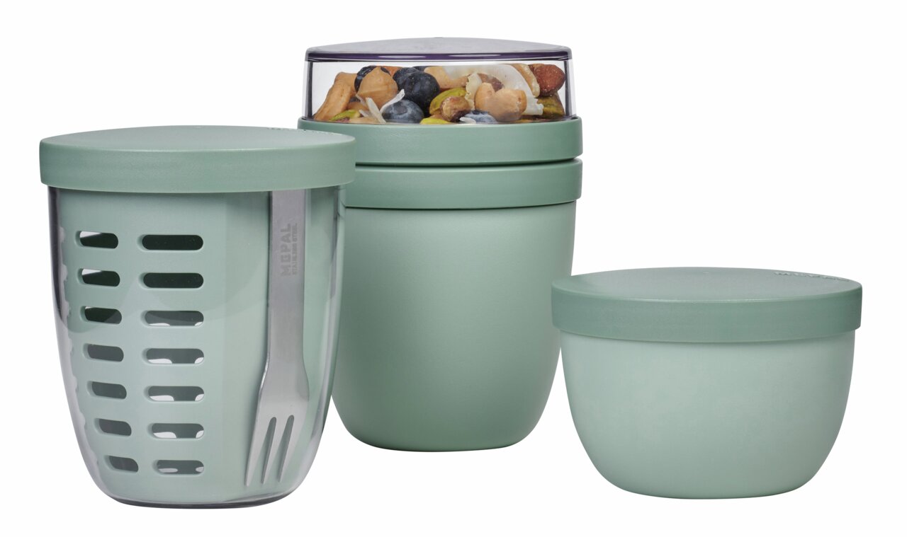Mepal Snackpot-Set 3-tlg. RANGE Nordic Sage, grün, Polyproplyen Image