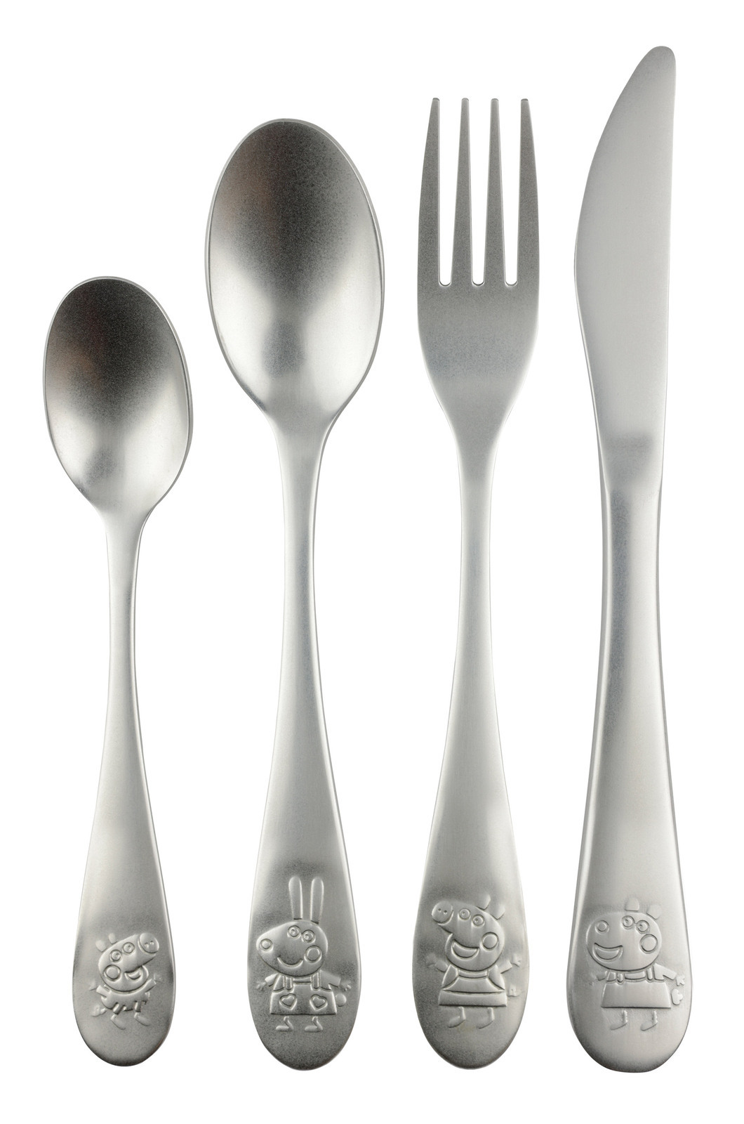 Peppa Pig 4tlg. Edelstahlbesteckset PEPPA PIG, Edelstahl