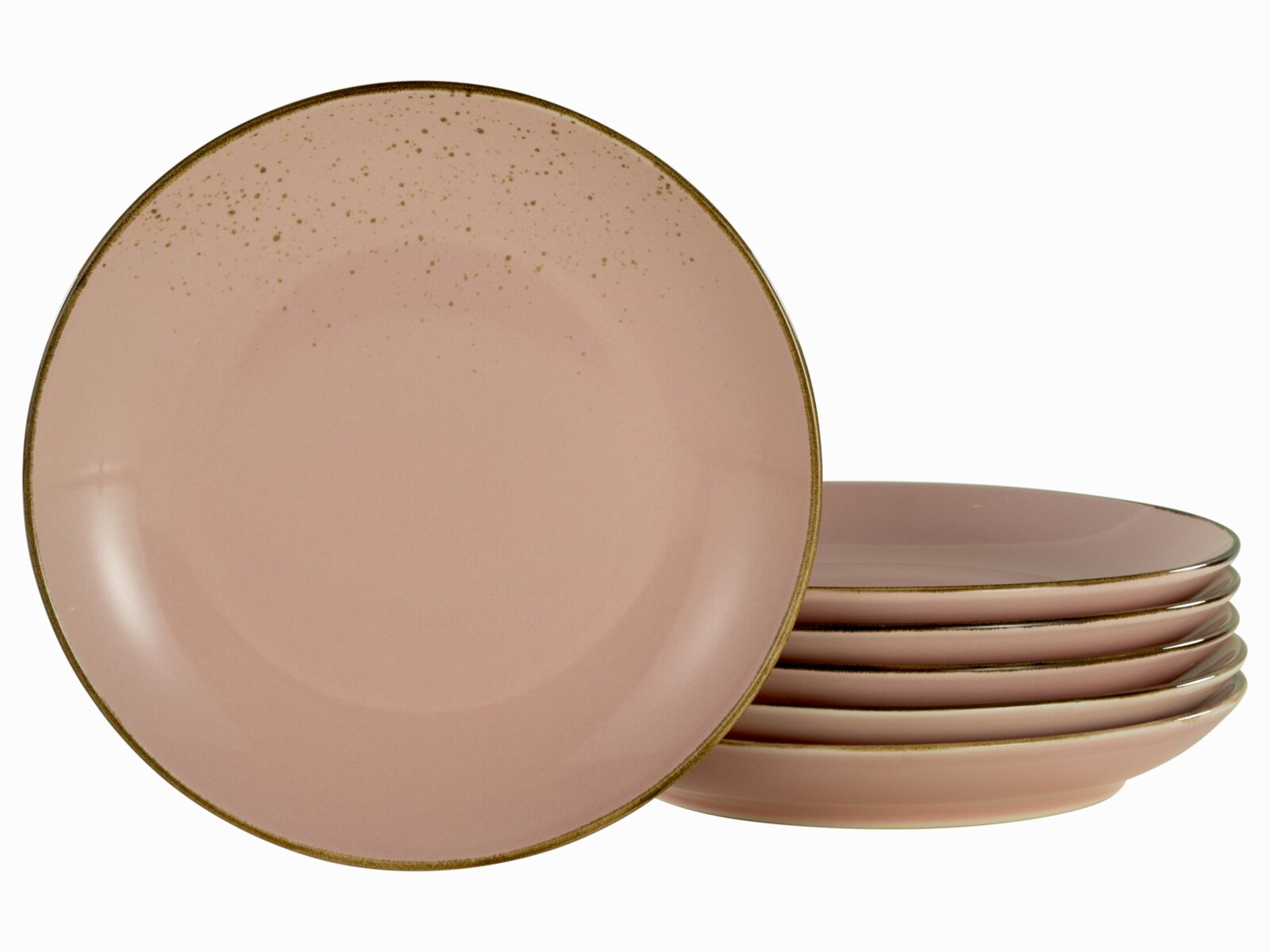 Creatable Dessertteller 6-tlg NATURE COLLECTION, rosa, Steinzeug Image
