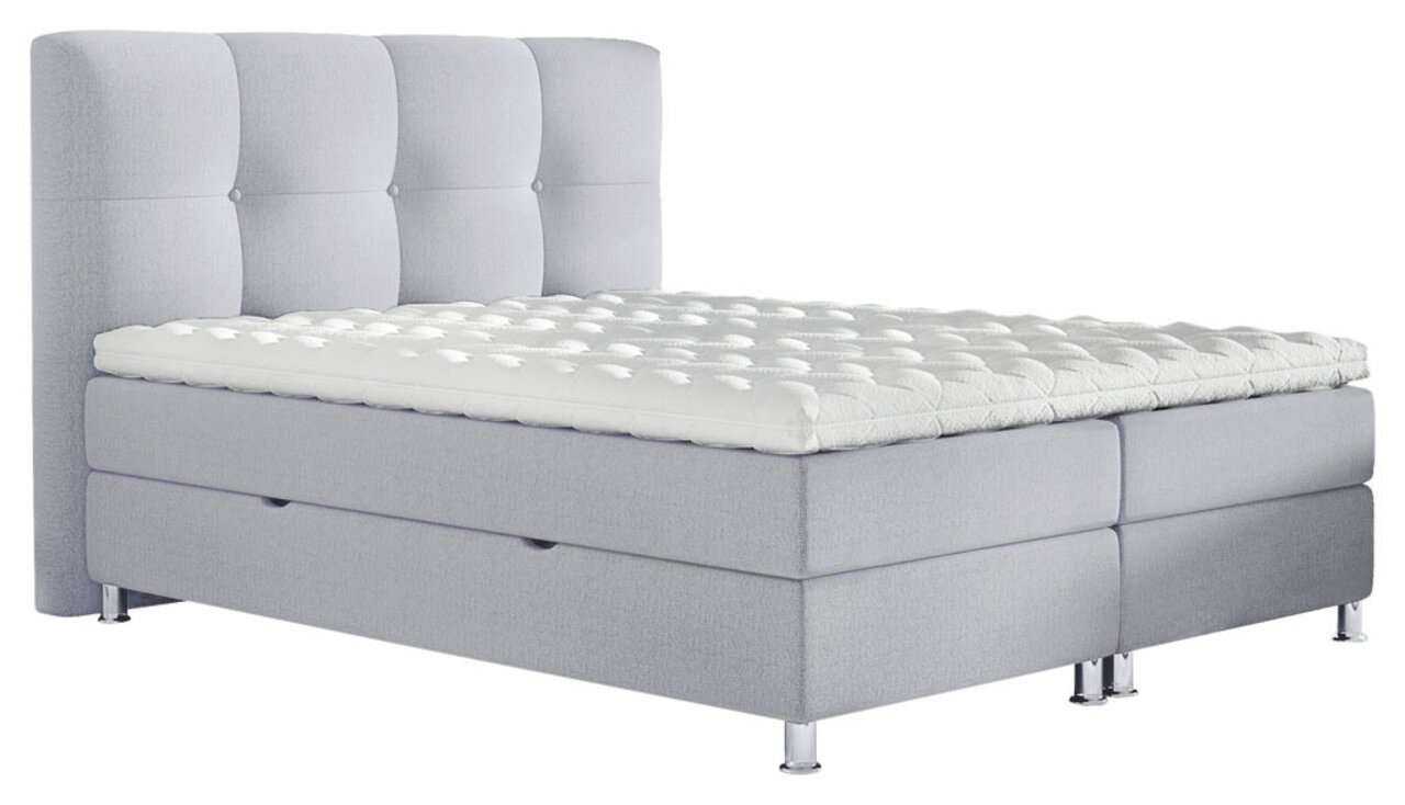 Z2 Boxbett RICE, grau, Stoff
