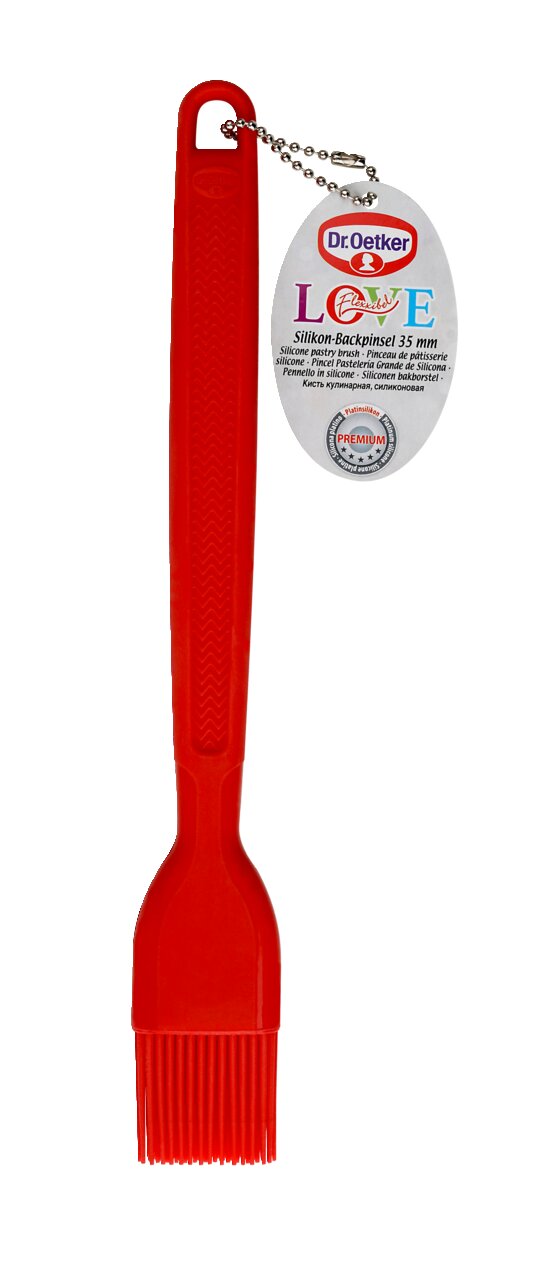 Dr. Oetker Silikon-Backpinsel, rot, Silikon