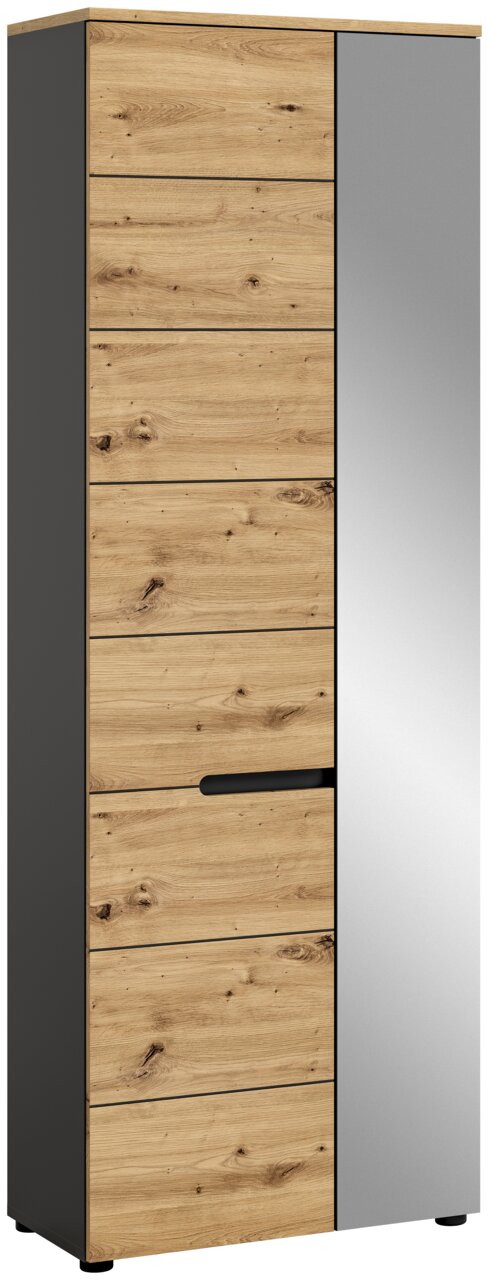 MID.YOU Garderobenschrank CANU, Eiche Artisan, Holznachbildung Image