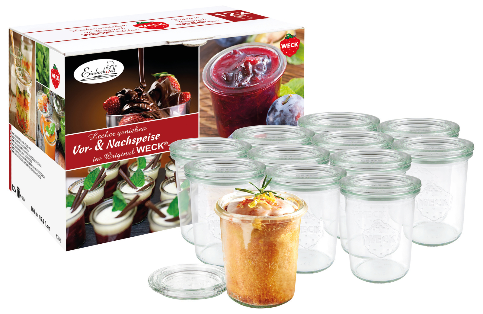 Einkochwelt Vor- & Nachspeisenglas WECK, Glas