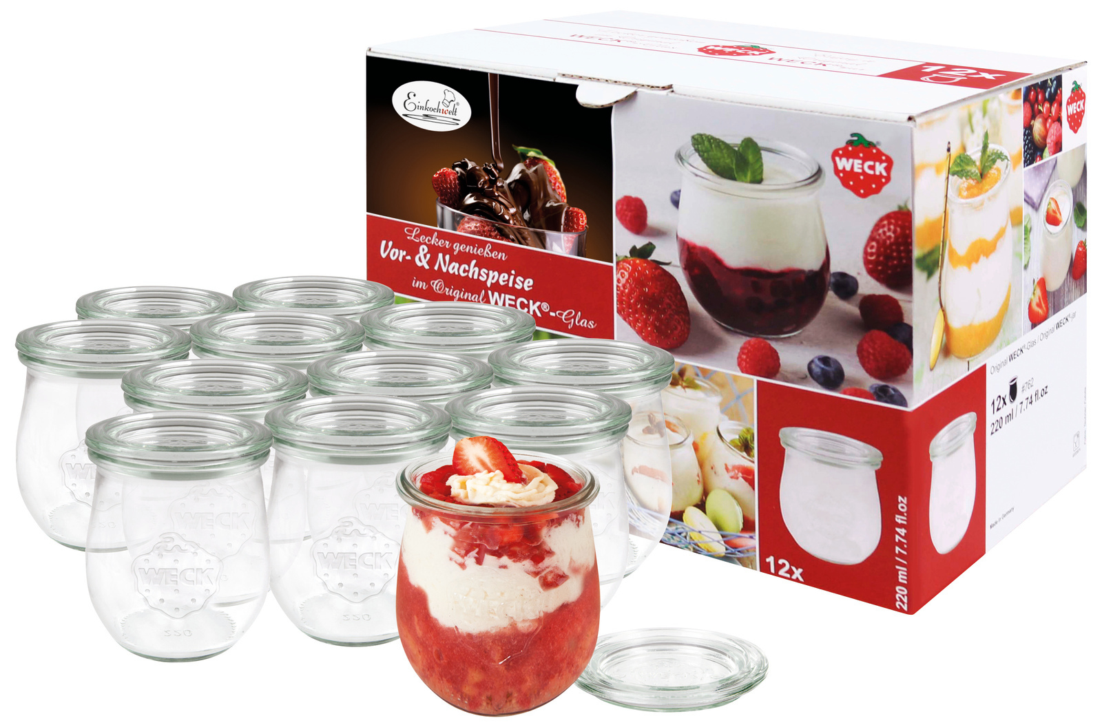 Einkochwelt Vor- & Nachspeisenglas WECK, Glas